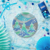 Winter Trees Papier Teller (Party)