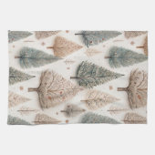 Winter Trees - Rustic Holiday Forest (1) Geschirrtuch (Horizontal)