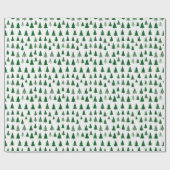 Winter Trees Wrapping Paper Geschenkpapier (Flach)