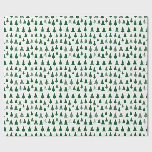 Winter Trees Wrapping Paper Geschenkpapier (Flach)