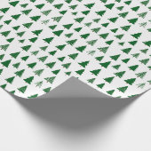 Winter Trees Wrapping Paper Geschenkpapier (Ecke)