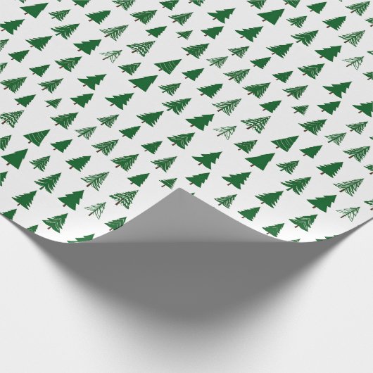 Winter Trees Wrapping Paper Geschenkpapier (Ecke)