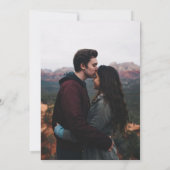 Winter Treff Branches Foto Probe Dinner Einladung (Rückseite)