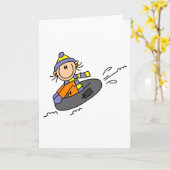 Winter Tubing Karte (Gelbe Blume)