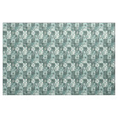 Winter Türkis Blau Patchwork Vintage Quilt Stoff (Fat Quarter (45,7 x 55,9 cm))
