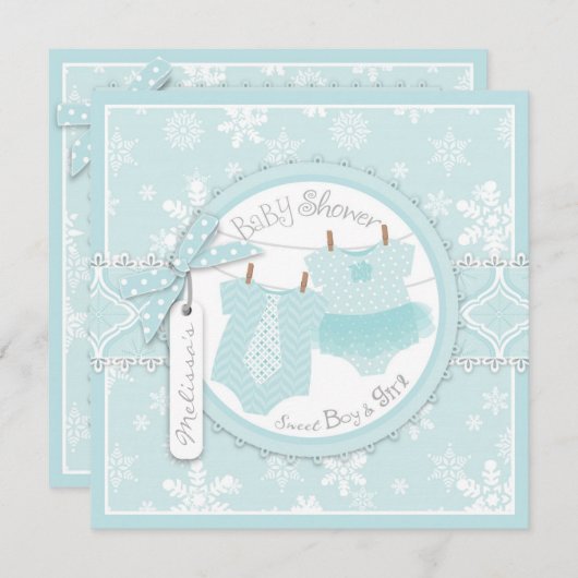 Winter-Tutu-u. Krawatten-u. Einladung (Vorne/Hinten)