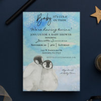 Winter Twins Pinguin Kinderdusche Kalt draußen