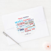 WINTER Typografie Fun Wording Günstige Sticker (Umschlag)