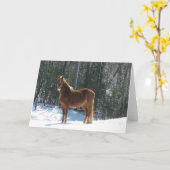 Winter-Uhr Karte (Gelbe Blume)