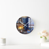 Winter-Uhr Runde Wanduhr (Zuhause)