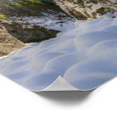 Winter- und Frühlingstal und Berge Poster (Ecke)