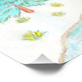 Winter- und Immergrün-Glossy-Poster Poster (Ecke)