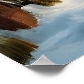 Winter und Schnee im Dorf | Art der AI Poster (Ecke)