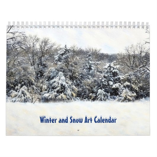 Winter- und Schnee-Kunstkalender Kalender (Titelbild)