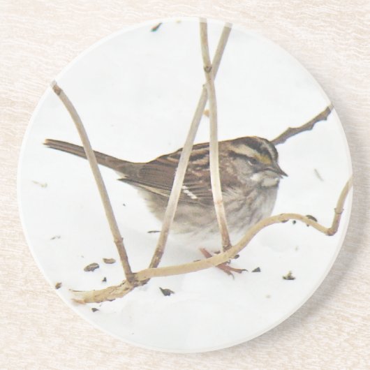 Winter und Sparrow Getränkeuntersetzer (Vorne)