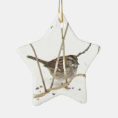 Winter und Sparrow Keramik Ornament (Rechts)