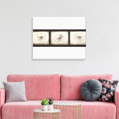 Winter und Sparrow Leinwanddruck (Insitu (Wohnzimmer))