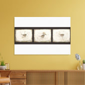 Winter und Sparrow Leinwanddruck (Insitu (Wohnzimmer))
