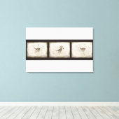 Winter und Sparrow Leinwanddruck (Insitu (Holzboden))