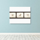 Winter und Sparrow Leinwanddruck (Insitu (Holzboden))