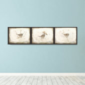 Winter und Sparrow Leinwanddruck (Insitu (Holzboden))