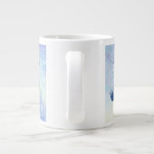 Winter Unicorn Elf Rider Jumbo-Tasse (Rückseite)