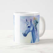 Winter Unicorn Elf Rider Jumbo-Tasse (Vorderseite Rechts)