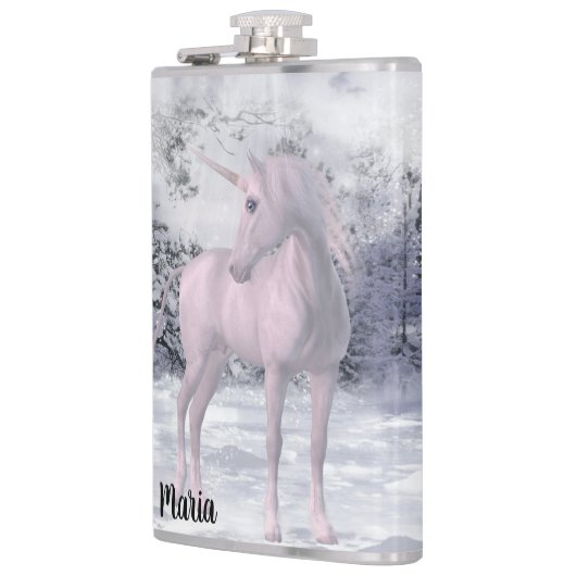 Winter Unicorn Flachmann (Links)