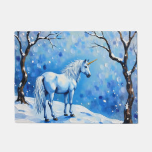 Winter Unicorn Fußmatte