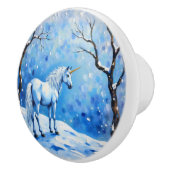 Winter Unicorn Keramikknauf (Rechts)