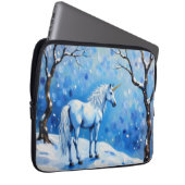 Winter Unicorn Laptopschutzhülle (Vorne Rechts)