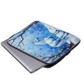 Winter Unicorn Laptopschutzhülle (Vorne Knopf)