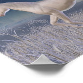 Winter Unicorn - läuft Poster (Ecke)