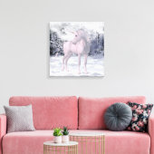 Winter Unicorn Leinwanddruck (Insitu (Wohnzimmer))