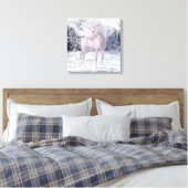 Winter Unicorn Leinwanddruck (Insitu (Schlafzimmer))