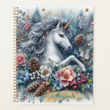 Winter Unicorn Magical Scene 6 Planer