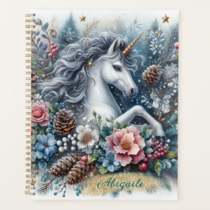 Winter Unicorn Magical Scene 6 Planer