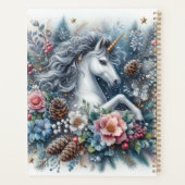 Winter Unicorn Magical Scene 6 Planer (Rückseite)