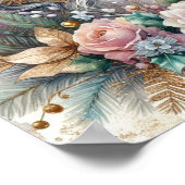 Winter Unicorn Magische Szene 2 Poster (Ecke)