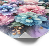 Winter Unicorn Magische Szene 4 Poster (Ecke)