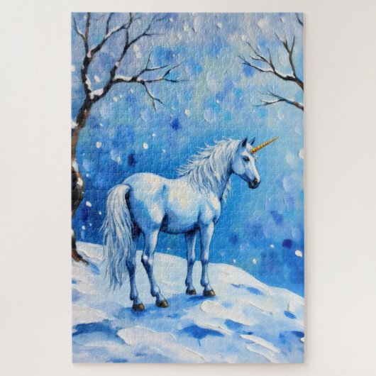 Winter Unicorn Puzzle (Vertikal)