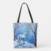 Winter Unicorn Tasche (Rückseite)