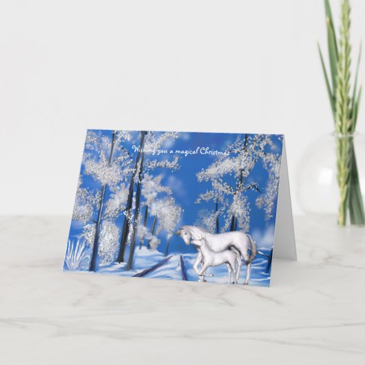 Winter Unicorns Weihnachten (Vorderseite)