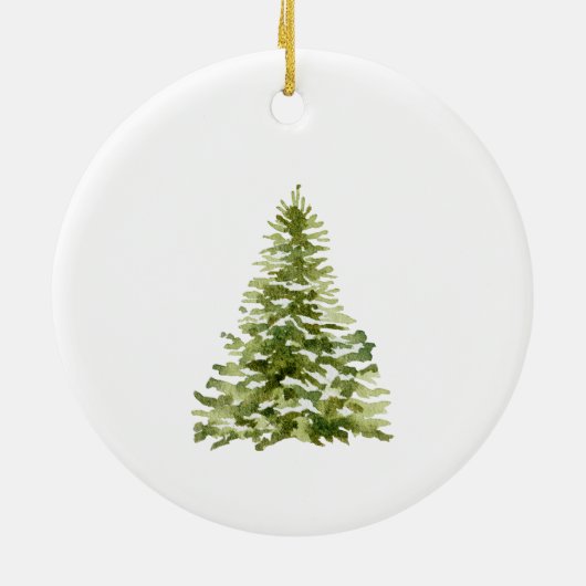 Winter Unsere ersten Weihnachten in unserem neuen  Keramik Ornament (Hinten)