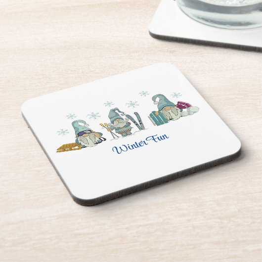 Winter-Untersetzer Getränkeuntersetzer (Linke Seite)