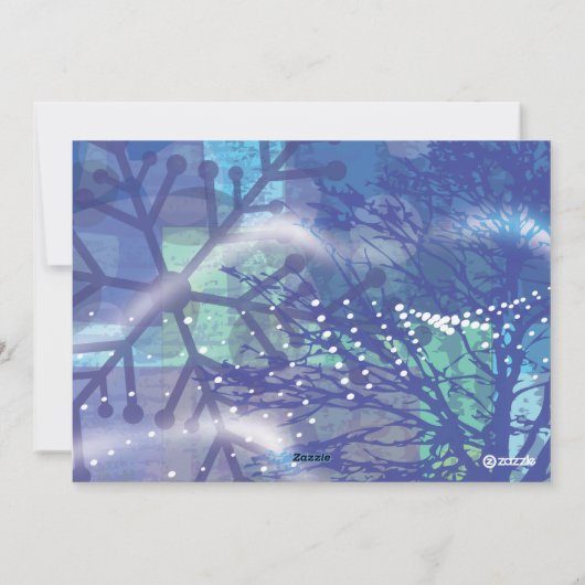 WINTER-Urlaubskarte Feiertagskarte (Rückseite)