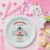 Winter Valentines Pinguin Boy Baby Dusche Pappteller (Party)