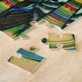 Winter-Vampirs-weißes Weihnachtsphantasie-Kunst Puzzle (Seite)