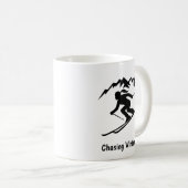 "Winter verfolgen" Kaffeetasse (VorderseiteRechts)
