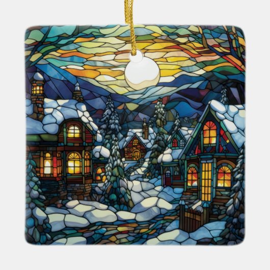 Winter verkleidete Weihnachtsschmuck (Vorderseite)